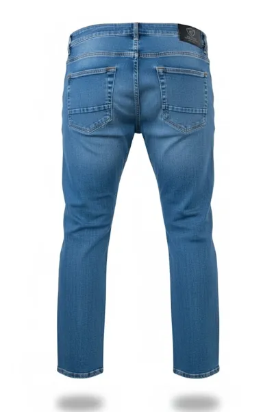 Classic Blue Denim Jeans – Slim Fit